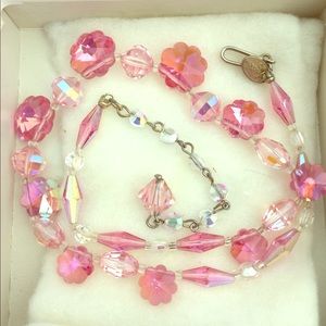 Vintage Vendome Crystal Necklaces and earrings